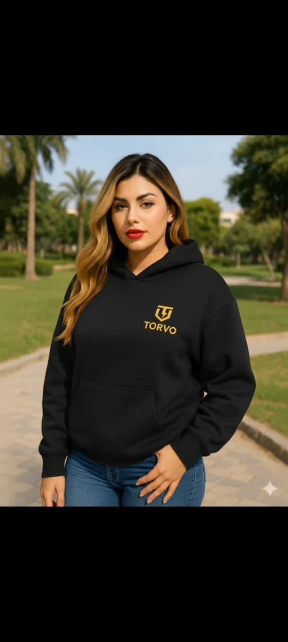 هودي يناسب الشباب والبنات أسود هودي يناسب الشباب والبنات أسود